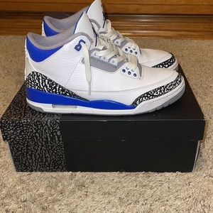 Jordan 3 racer blue shoes